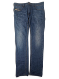JAKE & IPI Diesel Thavar blue denim jeans with a classic five-pocket construction and faded wash finish.