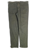 JAKE & IPI pre-owned FatFace olive green utility trousers with front patch pockets and a straight leg fit.