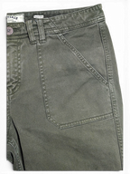 JAKE & IPI pre-owned FatFace olive green utility trousers with large front patch pockets and straight leg fit