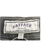 JAKE & IPI FatFace olive green utility trousers size 14 brand label detail