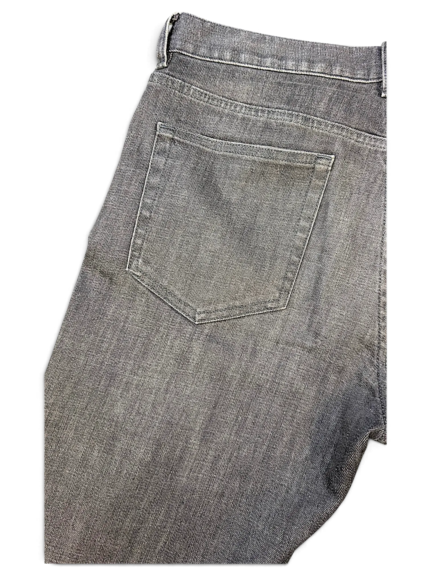JAKE & IPI grey denim jeans featuring a classic back pocket design and durable cotton construction.