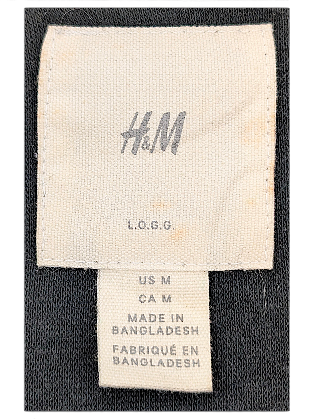 H&M L.O.G.G. Olive Green Bomber Jacket; H&M L.O.G.G. brand label and size M.