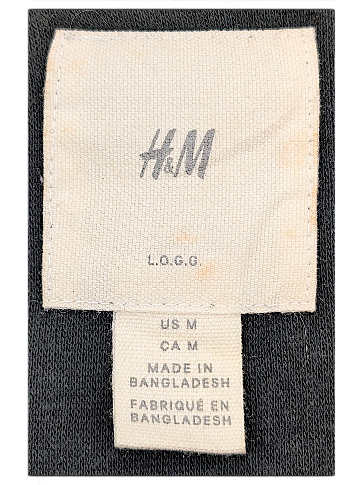H&M L.O.G.G. Olive Green Bomber Jacket; H&M L.O.G.G. brand label and size M.