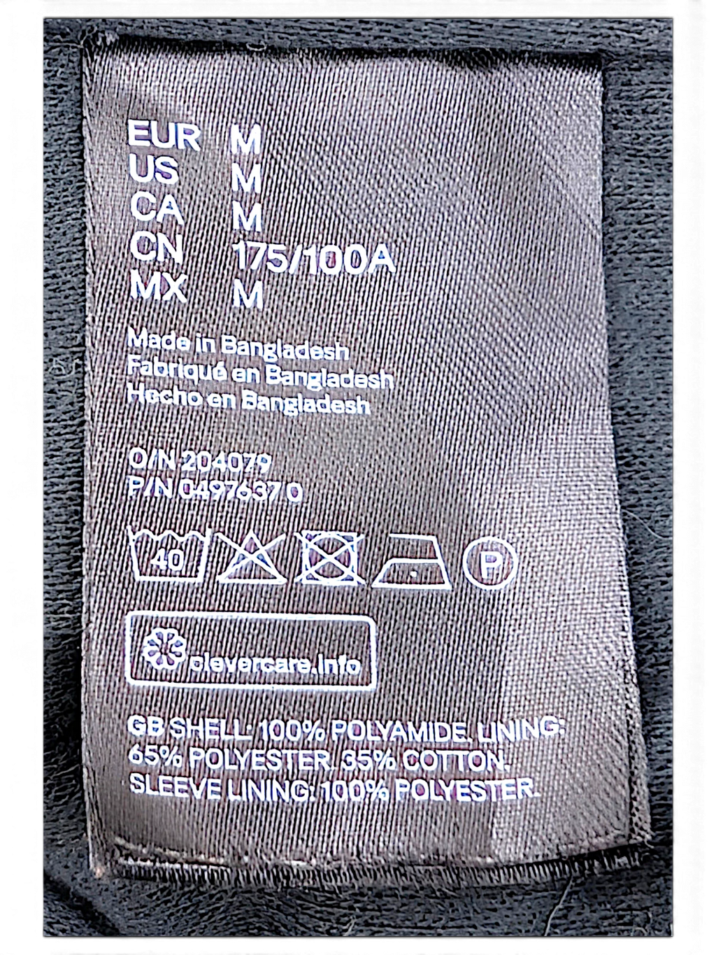 H&M L.O.G.G. Olive Green Bomber Jacket; Polyamide shell and lining composition label.