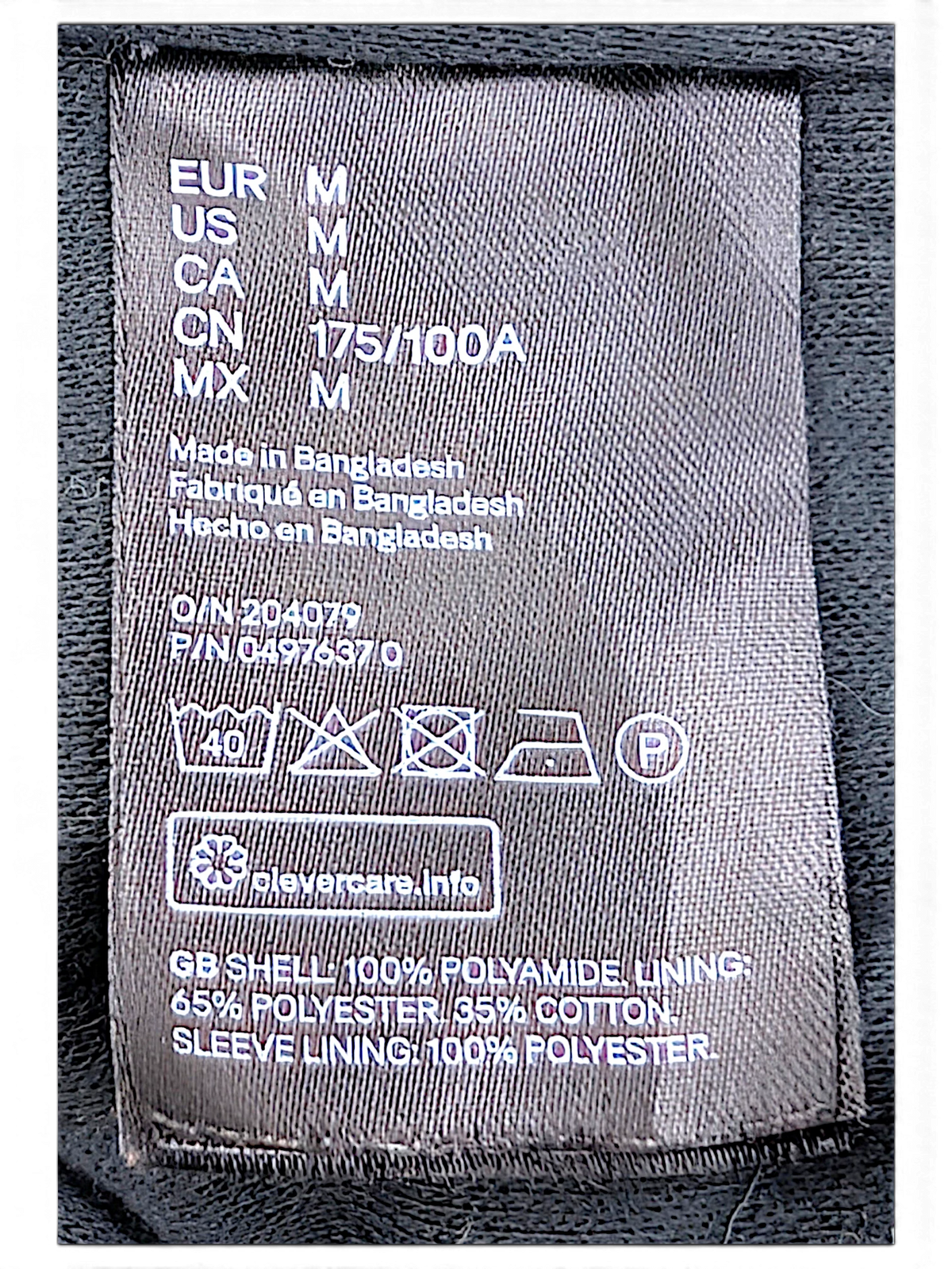 H&M L.O.G.G. Olive Green Bomber Jacket; Polyamide shell and lining composition label.