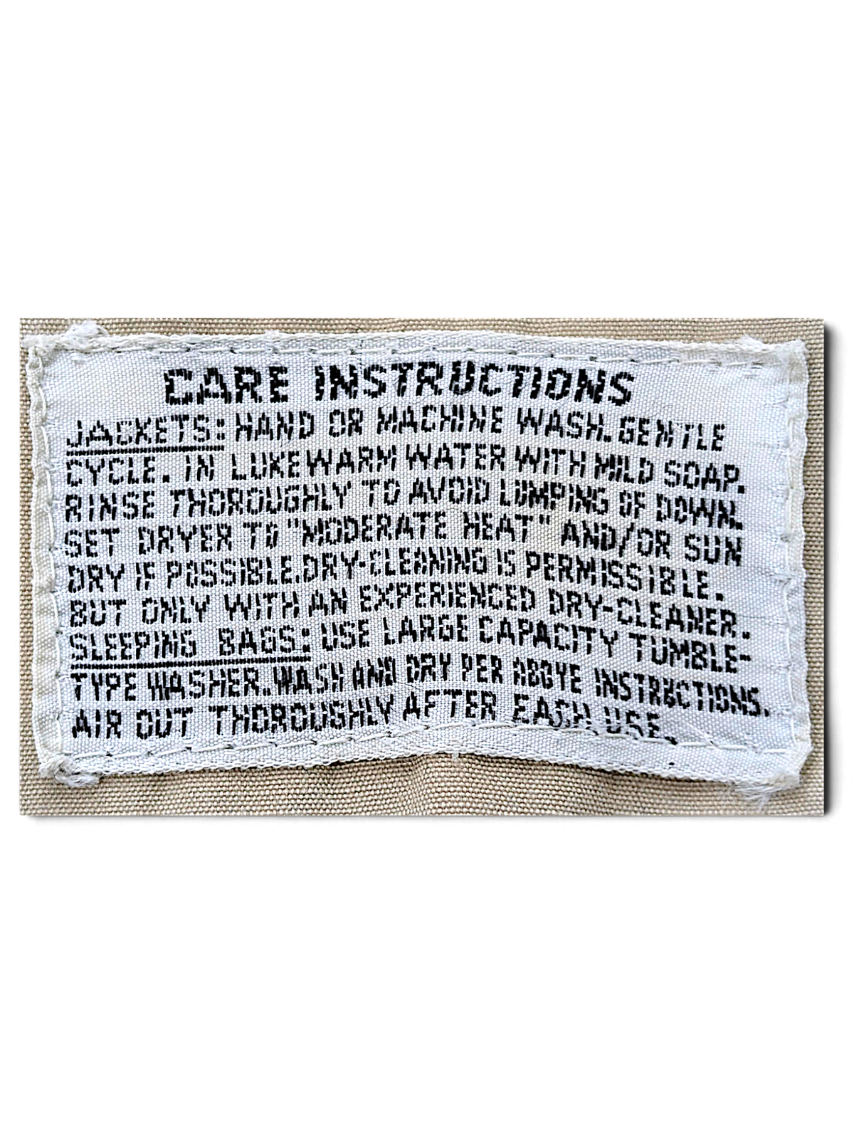 Vintage Class-5 Blue Hooded Drawcord Parka – L; brand, size, composition or care-label detail (image 5 of 5).