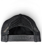 JAKE & IPI IBE Morivelle black trucker cap with mesh back and adjustable snapback closure