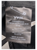 JAKE & IPI IBE Vain cap black cotton care label with safety pin logo and washing instructions