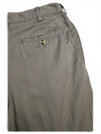 JAKE & IPI pre-owned Jeanswest light grey taupe cotton trousers with a buttoned back pocket and relaxed fit