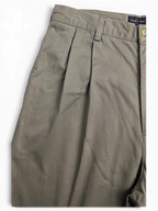 JAKE & IPI Jeanswest light grey taupe cotton trousers with front pleats and a relaxed easy fit design.