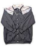 Basic Editions Black Floral Reversible Jacket – One Size; front view (image 1 of 4).