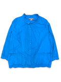Tudor Court Blue Lightweight Jacket; Front view of the blue lightweight jacket.