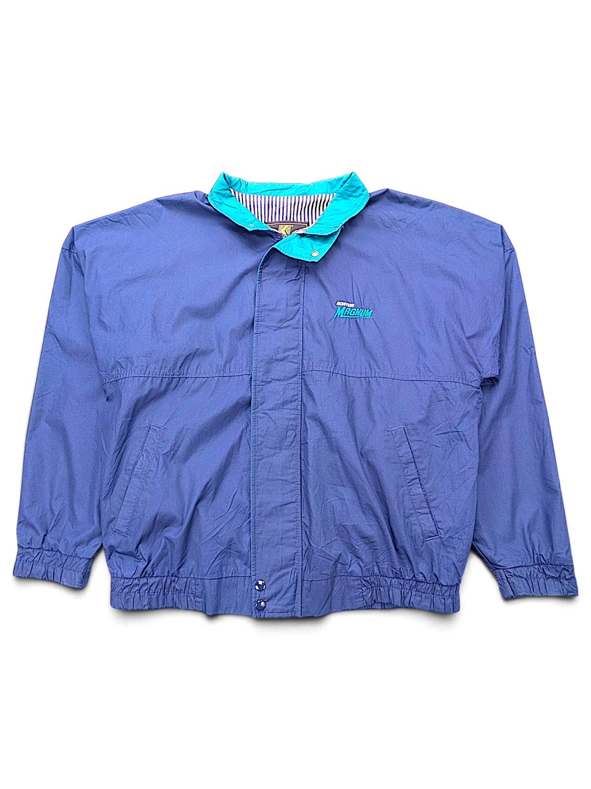K-Products Norton Magnum Navy Promotional Jacket – XL; front view (image 1 of 5).