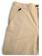 JAKE & IPI Lauren Ralph Lauren beige tailored trousers with front zip pocket detail and pleated waist