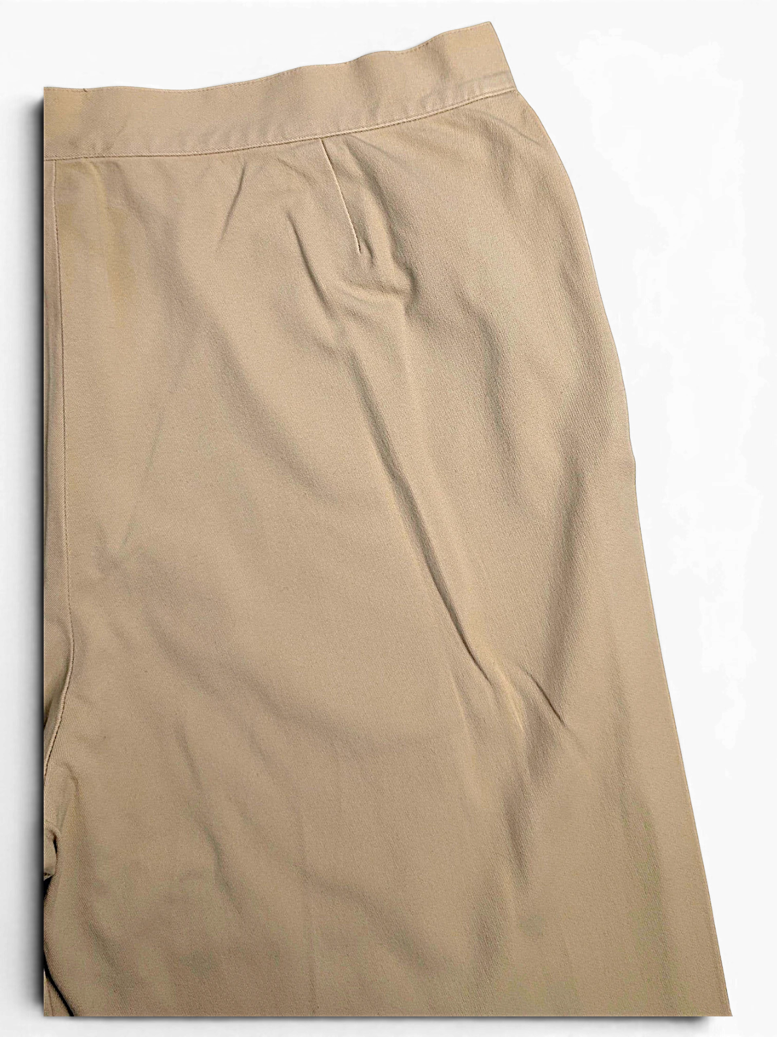 JAKE & IPI pre-owned Lauren Ralph Lauren beige tailored trousers with front pleats and straight leg fit