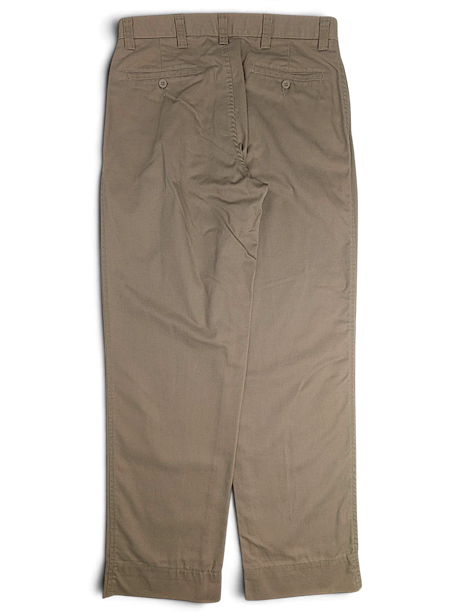 JAKE & IPI Lee Performance Khakis beige pleated trousers with back pockets and straight leg fit