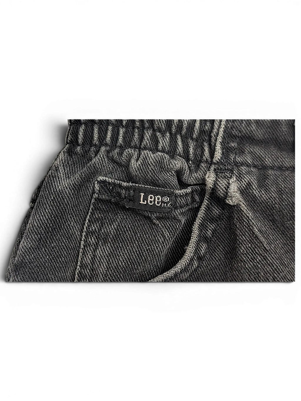 JAKE & IPI Lee stretch waist jeans in washed black denim with elasticated waistband and pocket detail