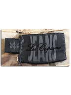 JAKE & IPI Les Copains brand label on beige floral trousers