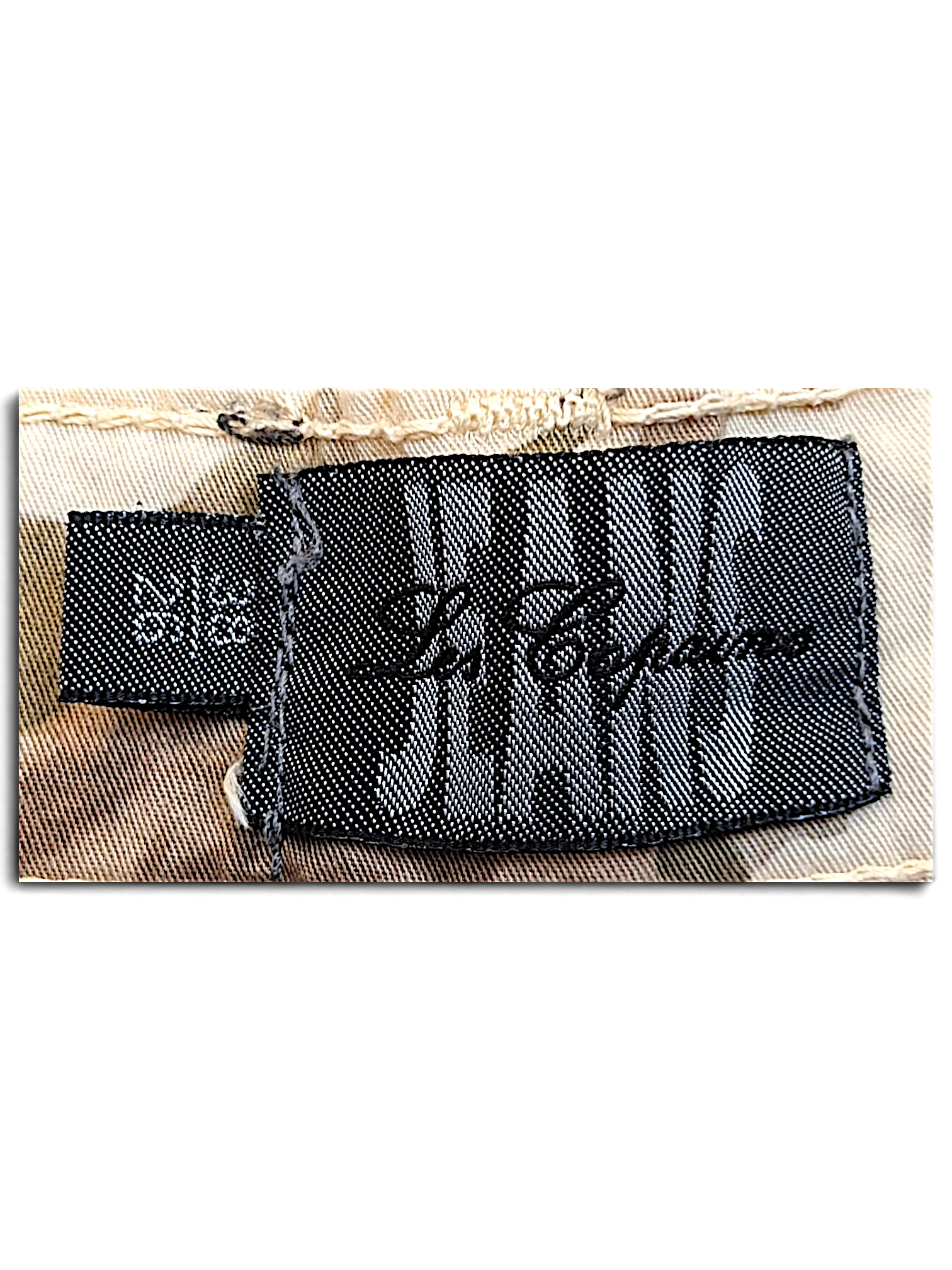 JAKE & IPI Les Copains brand label on beige floral trousers