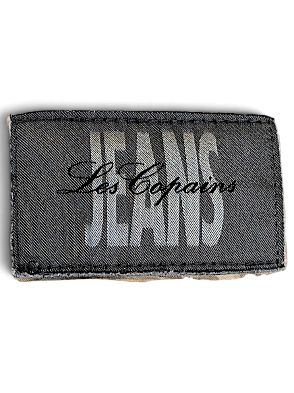 JAKE & IPI Les Copains Jeans brand clothing label in black and white