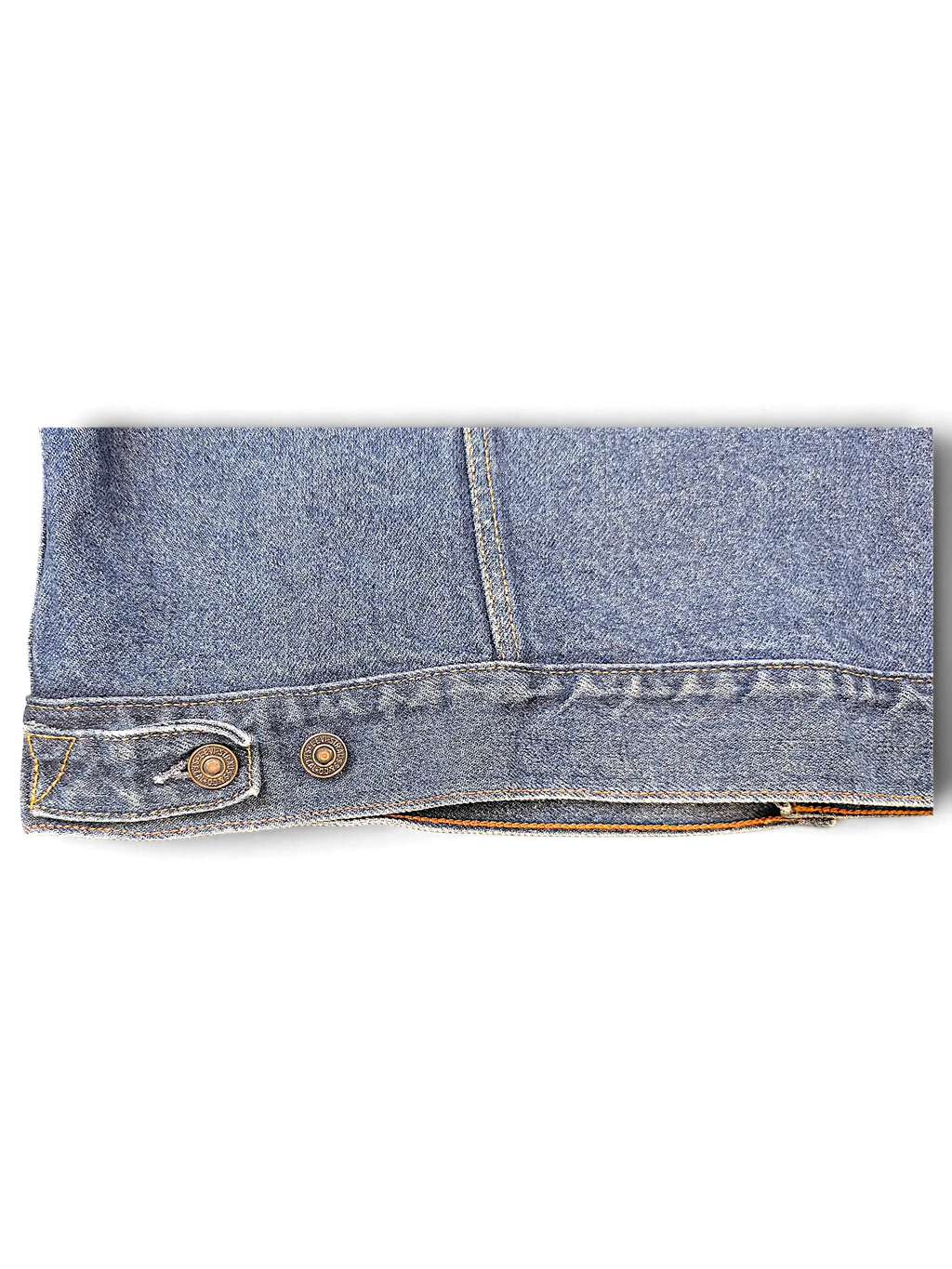 JAKE & IPI Levi Strauss Signature dark blue denim jacket featuring adjustable button waist tabs.
