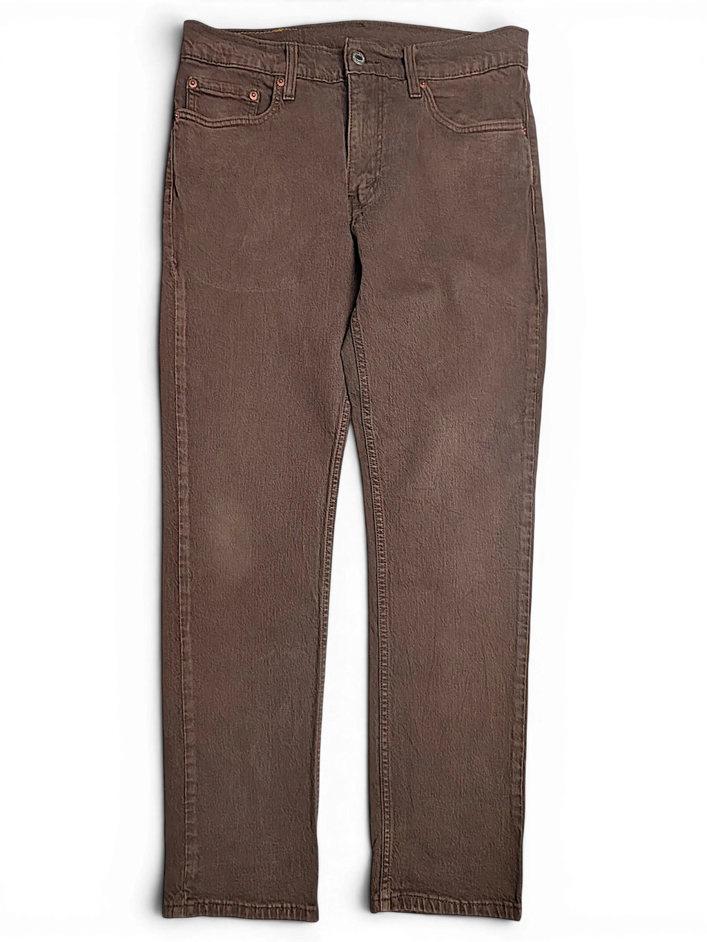 JAKE & IPI Levi's 511 slim fit brown denim jeans with classic five-pocket styling