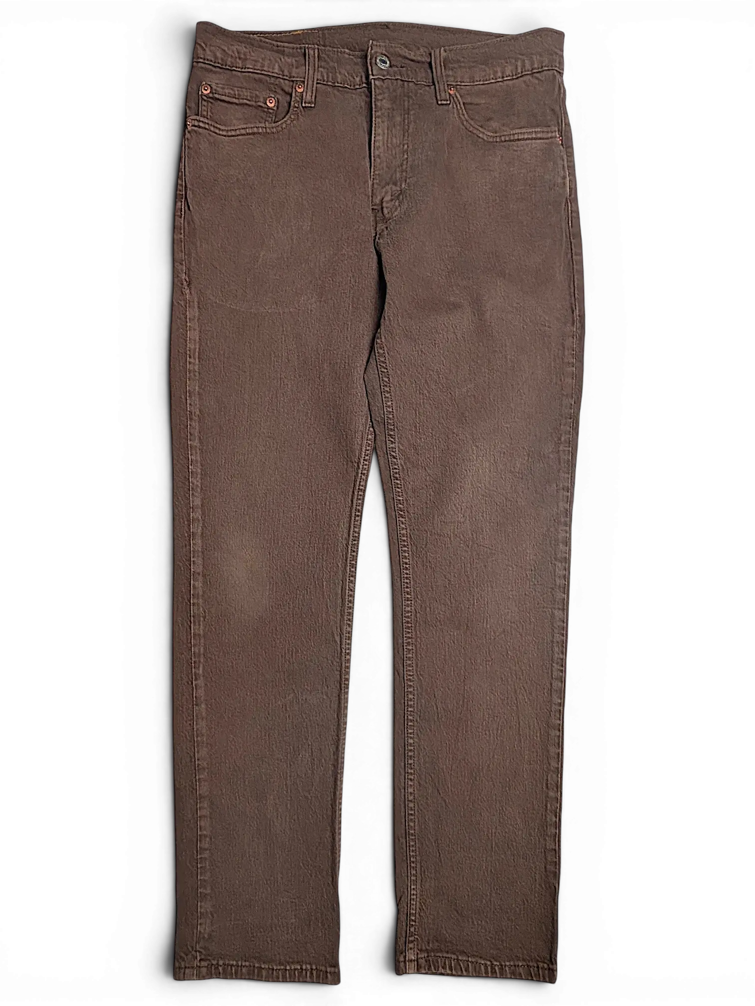 JAKE & IPI Levi's 511 slim fit brown denim jeans with classic five-pocket styling