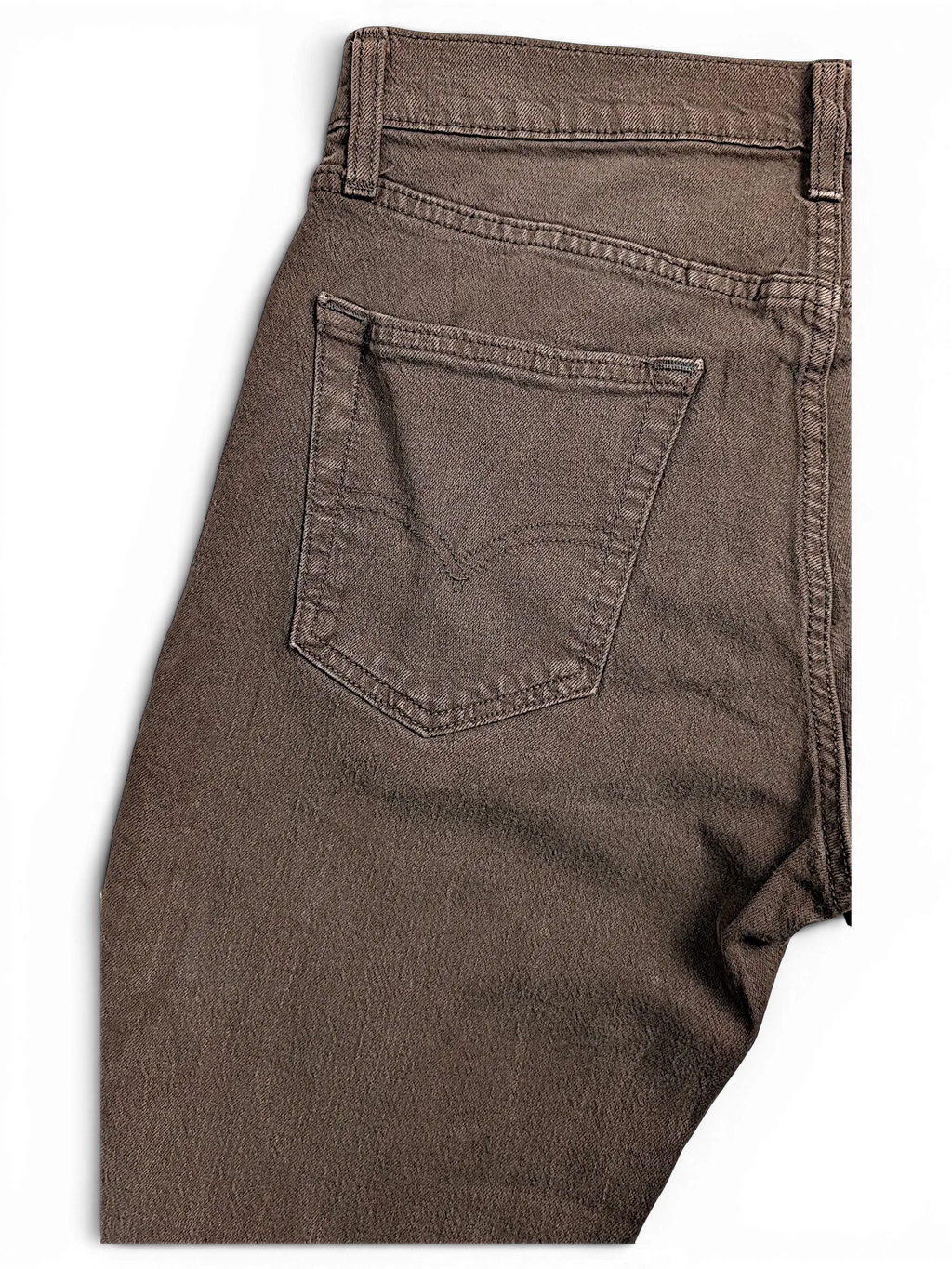JAKE & IPI brown Levi's 511 slim fit denim jeans featuring back pocket stitching detail