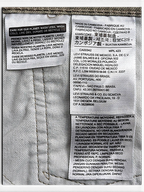JAKE & IPI Levi’s 511 slim jeans internal care and origin label with multi-language washing instructions