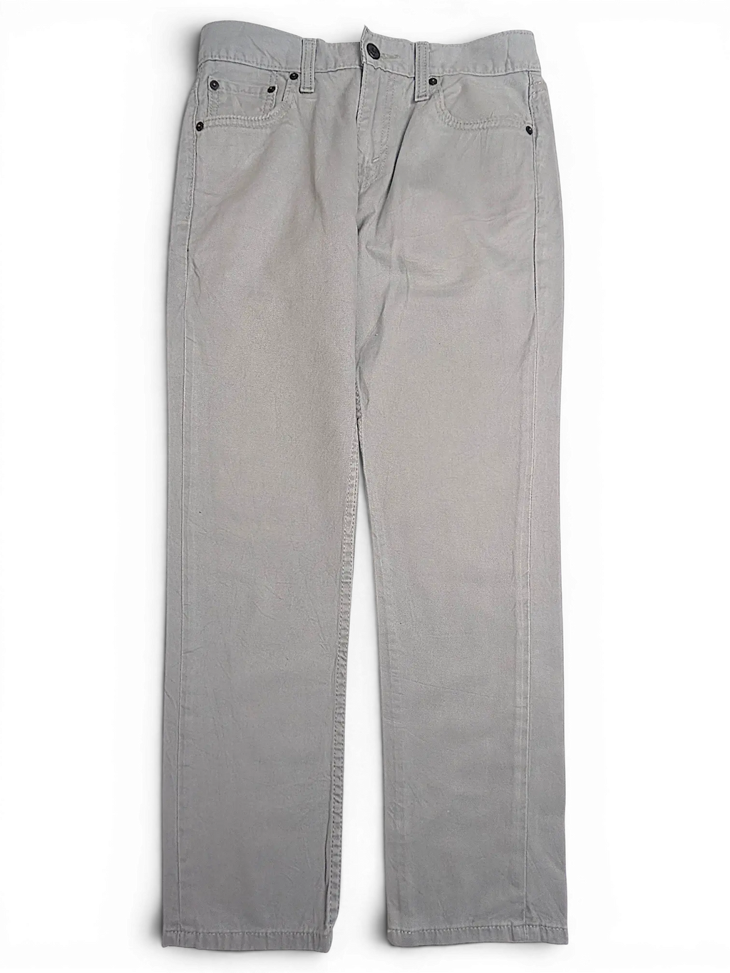 JAKE & IPI Levi's 511 slim fit chino pants in light grey cotton with button fly and classic five-pocket styling