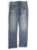 JAKE & IPI Levi's 514 straight leg blue denim jeans with a faded wash and classic five-pocket styling.