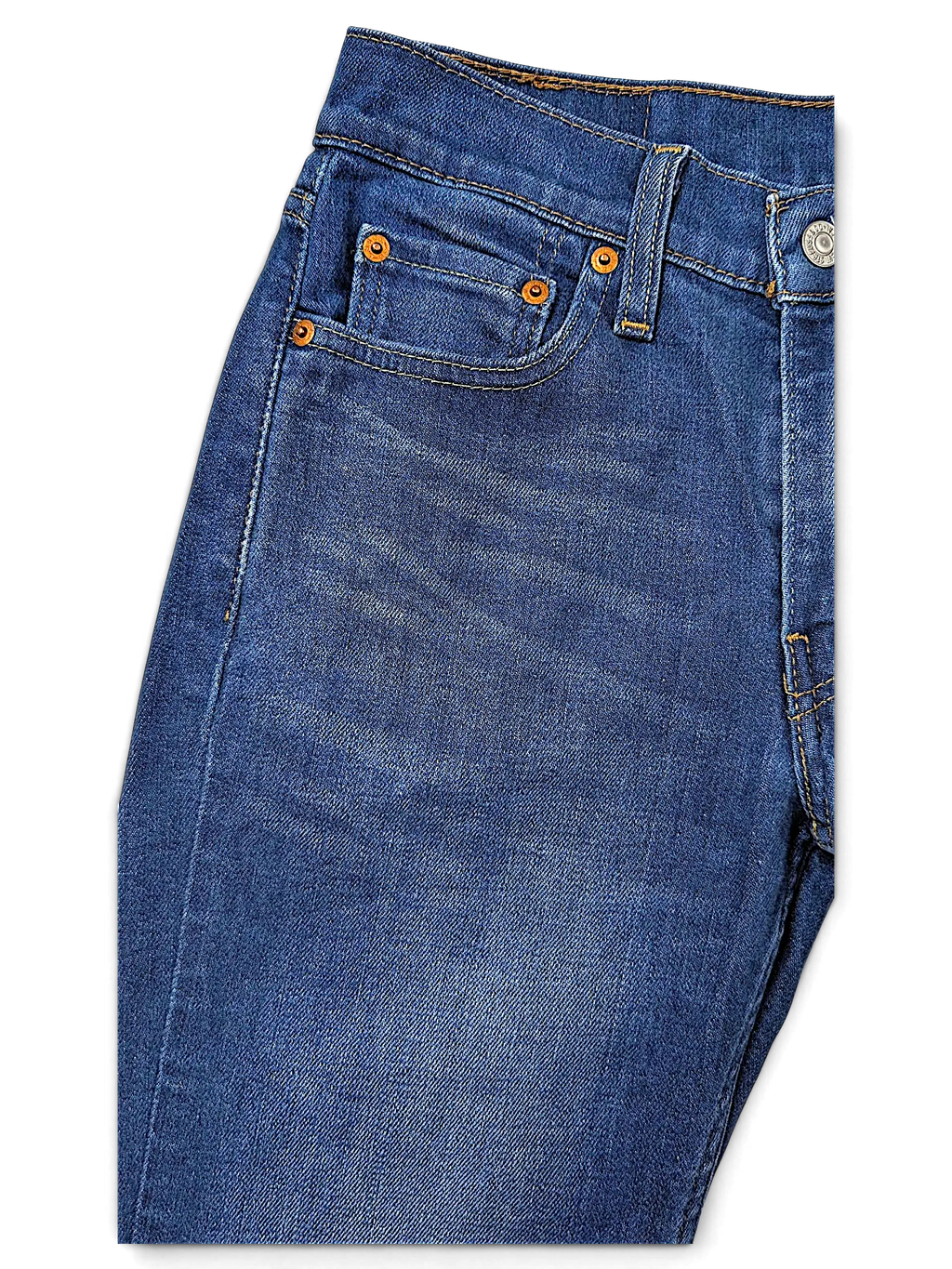 JAKE & IPI Levi's 514 blue denim jeans featuring classic five-pocket styling and copper rivets