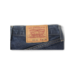 JAKE & IPI Levi's 555 -farkut, klassinen vaaleanruskea nahkainen takamerkki, koko W30 L30.