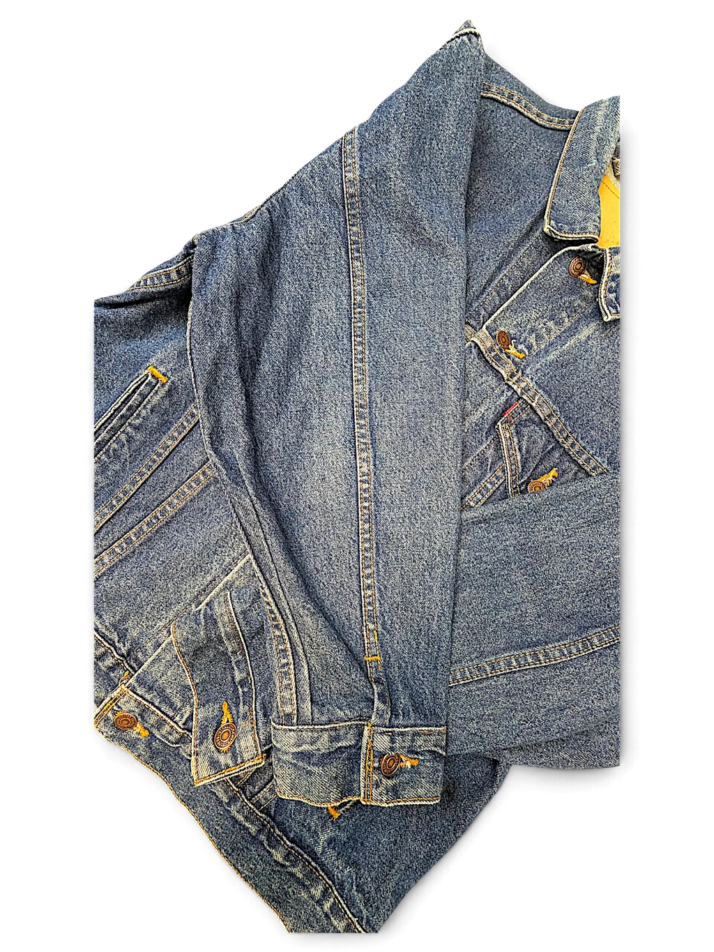 JAKE & IPI Levi's tagless blue denim jacket with classic collar and metal button closures