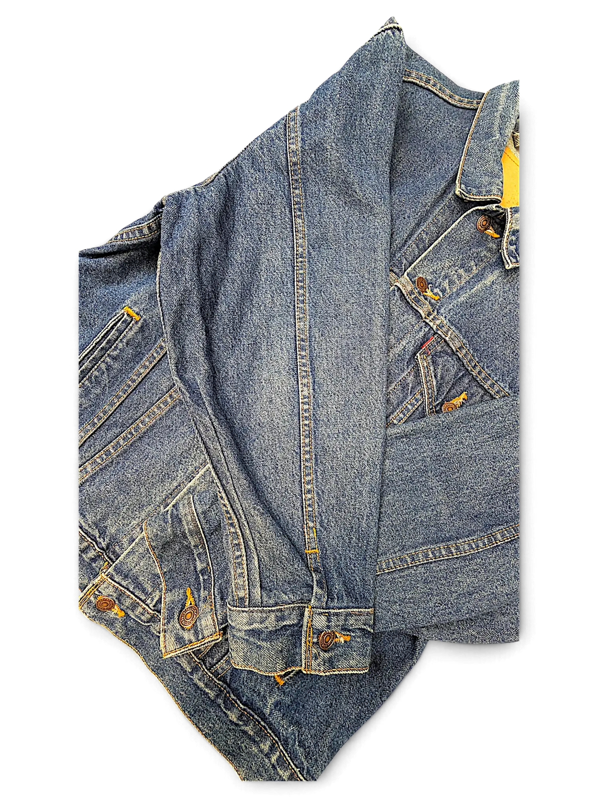 JAKE & IPI Levi's tagless blue denim jacket with classic collar and metal button closures