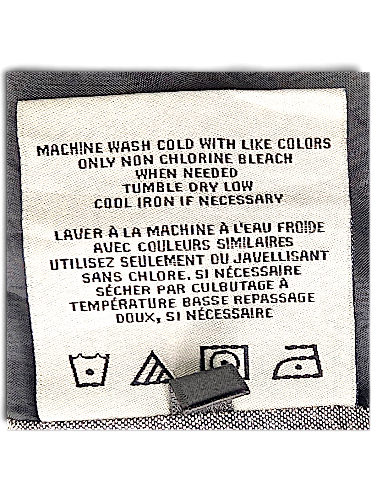 Levi's Black Nylon Bomber Jacket – XL; detail view showing fabric, construction, label or condition (image 8 of 10).