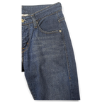 JAKE & IPI Levi's Contour Boot jeans in dark blue denim with classic five-pocket styling and contrast stitching.