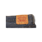 JAKE & IPI Levi's 584 87 -farkut, takavyötäröllä klassinen vaaleanruskea nahkamerkki