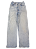 JAKE & IPI light wash Levi's denim jeans with a classic five-pocket design and straight leg silhouette.
