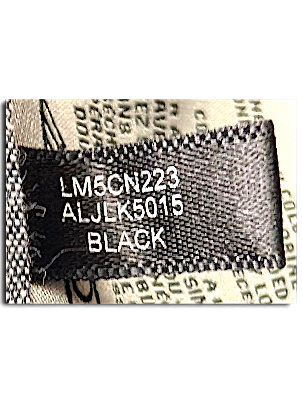 Levi's Black Nylon Bomber Jacket – XL; brand, size, composition or care-label detail (image 10 of 10).