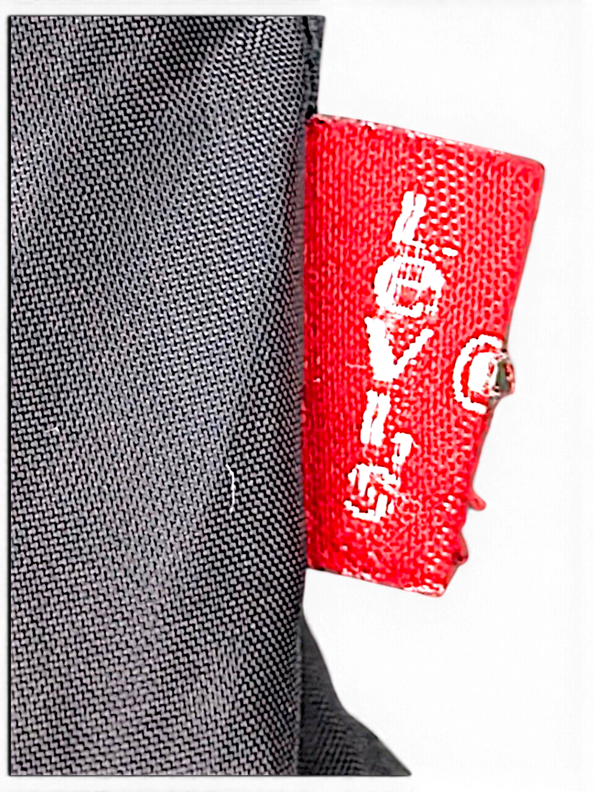 Levi's Black Nylon Bomber Jacket – XL; detail view showing fabric, construction, label or condition (image 3 of 10).