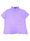 JAKE & IPI lilac cotton polo shirt with short sleeves and embroidered logo on the chest