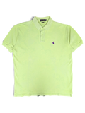 JAKE & IPI lime green classic fit polo shirt with a small purple embroidered logo on the chest