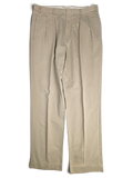 JAKE & IPI pre-owned L.L.Bean beige chinos with double front pleats and a relaxed straight leg fit.