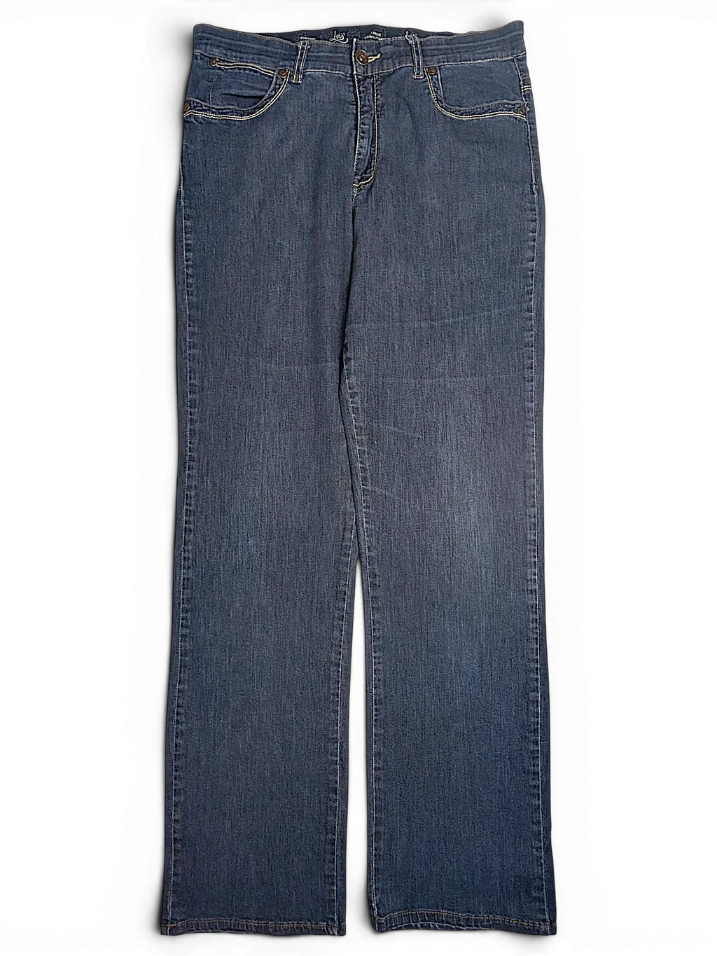 JAKE & IPI Lois Jane comfort waist jeans in dark blue denim with a classic five-pocket design.