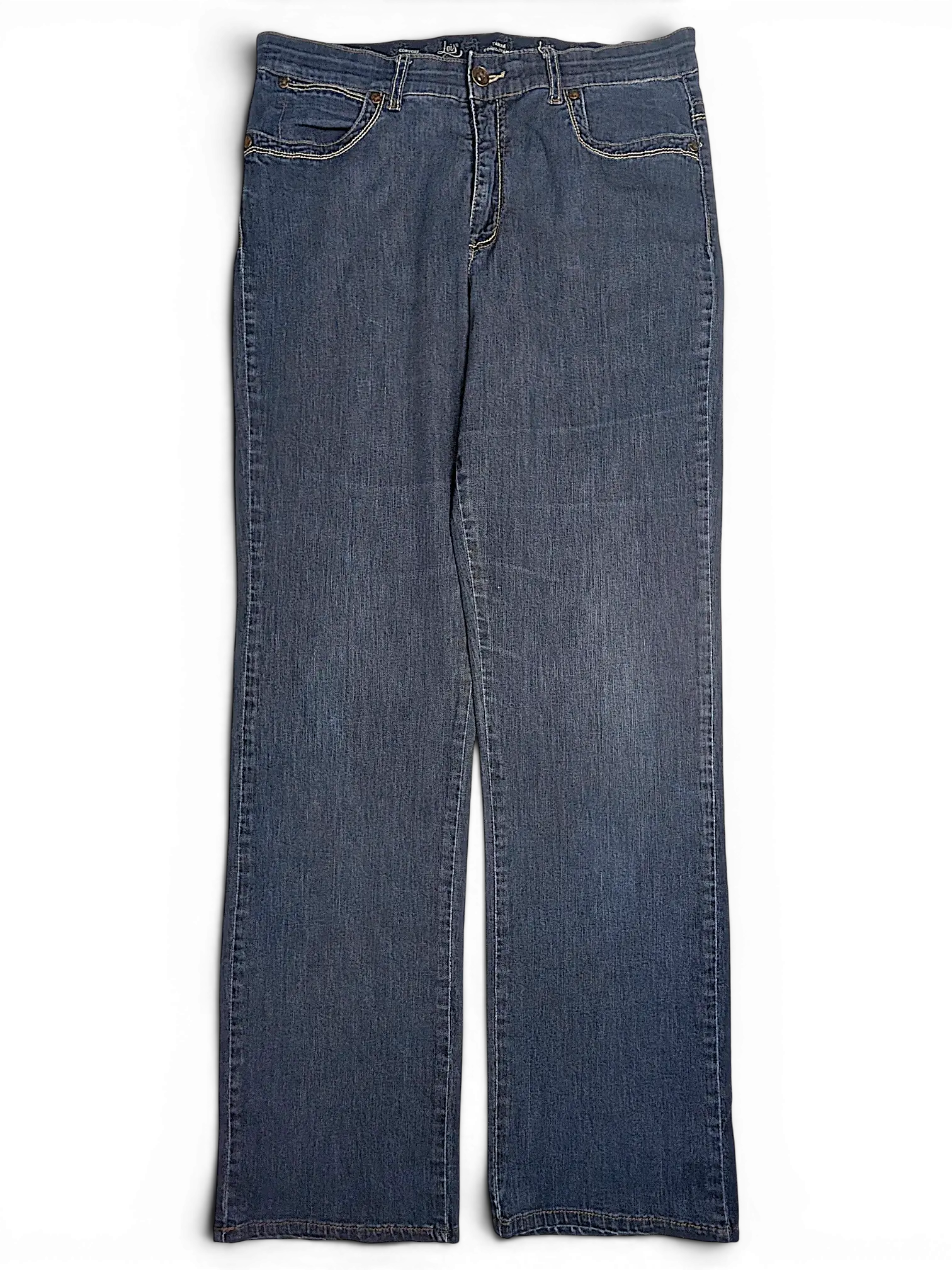 JAKE & IPI Lois Jane comfort waist jeans in dark blue denim with a classic five-pocket design.