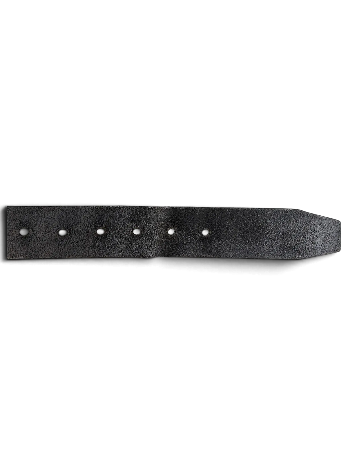 JAKE & IPI Luigi Lamberto black leather belt strap featuring a smooth finish and evenly spaced adjustment holes