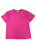 JAKE & IPI magenta short-sleeve gym t-shirt with a small black Digger's Gym logo on the chest