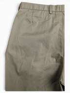 JAKE & IPI Marks & Spencer beige pleated trousers in a durable cotton-blend fabric with a classic straight leg cut.