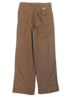JAKE & IPI Marlboro Classics brown cotton chinos with a straight-leg cut and back button pocket detail.